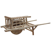 Antique Natural Waxed Finish Chinese Farm Cart